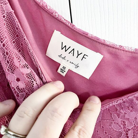 WAYF x Dede & Emily BFF Collection The Jess One-Shoulder Minidress in Pink - Picture 4 of 9